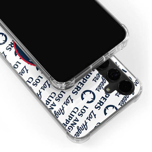 NBA Los Angeles Clippers Blast Text Galaxy S24 Plus Clear Case